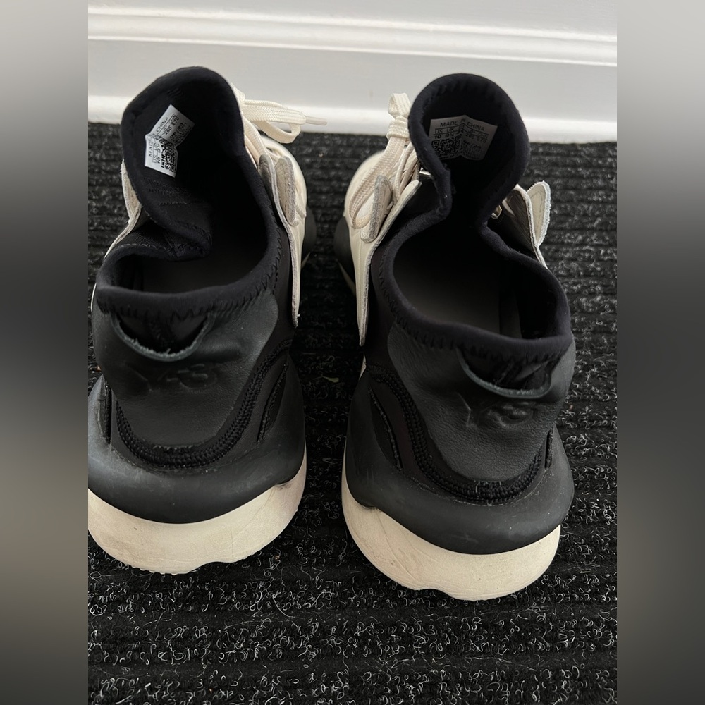 Y3 Kaiwa Adidas sneakers off white black Men's 10 original Box and tags lace - Picture 7 of 14